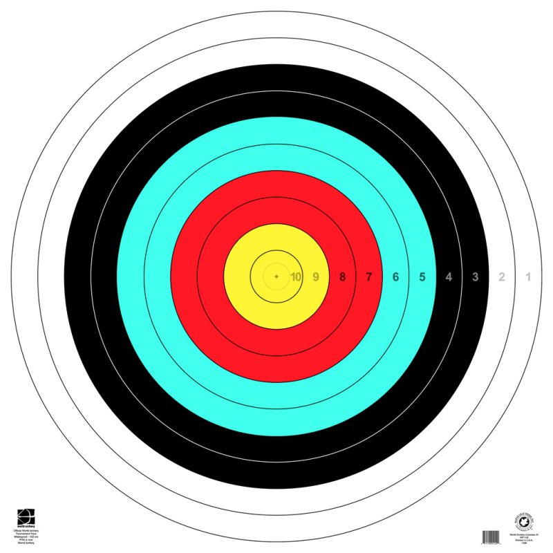 Maple Leaf Press WP-122 Target Face 122cm Waterproof 15 Pack