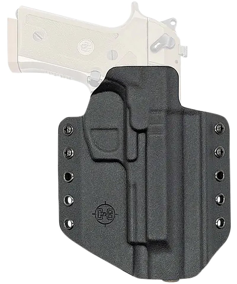 C&G Holsters 2750100 Covert OWB Black Kydex Belt Loop Fits Beretta M9A3...