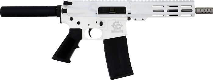 Great Lakes GL15223SSPWHT .223 Wylde AR-15 Pistol 7.5" Stainless Barrel