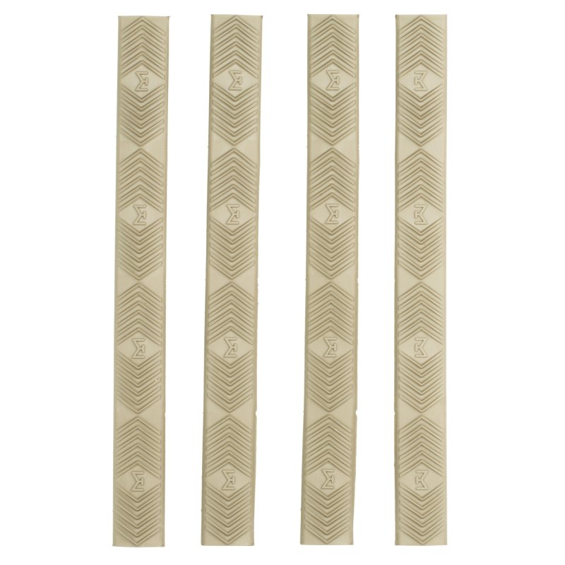 ERGO M-LOK Wedgelok Rail Cover 4-Pack, Dark Earth