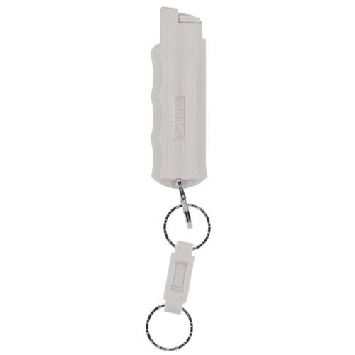 Sabre RED Pepper Spray Keychain - Small, Gray Hardcase - 0.54 oz - 10ft Range - 25 Bursts