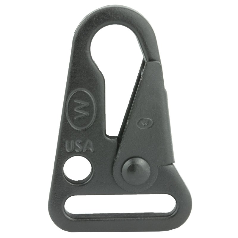 Blue Force Gear HK100 Sling Snap Hook Black Steel 1" Sling Loop