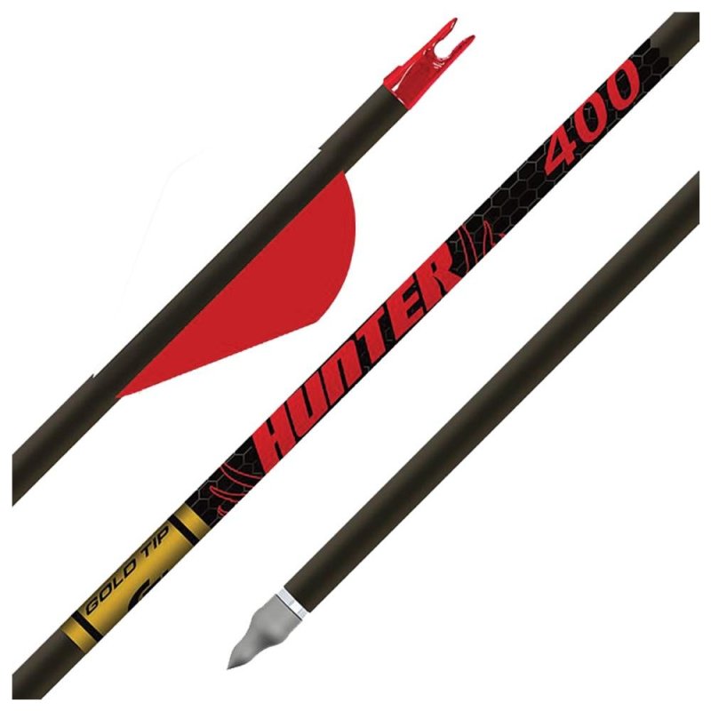 Gold Tip Hunter 300 Arrows 9.3 GPI 6 Pack Raptor Vanes