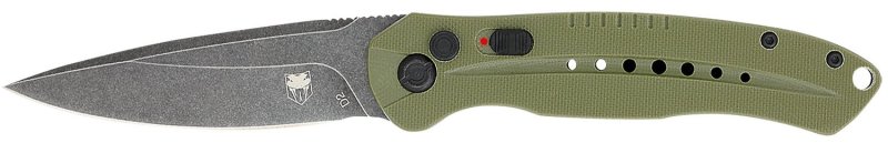 CobraTec Knives Diablo 3.5 In D2 Blade OD Green G10