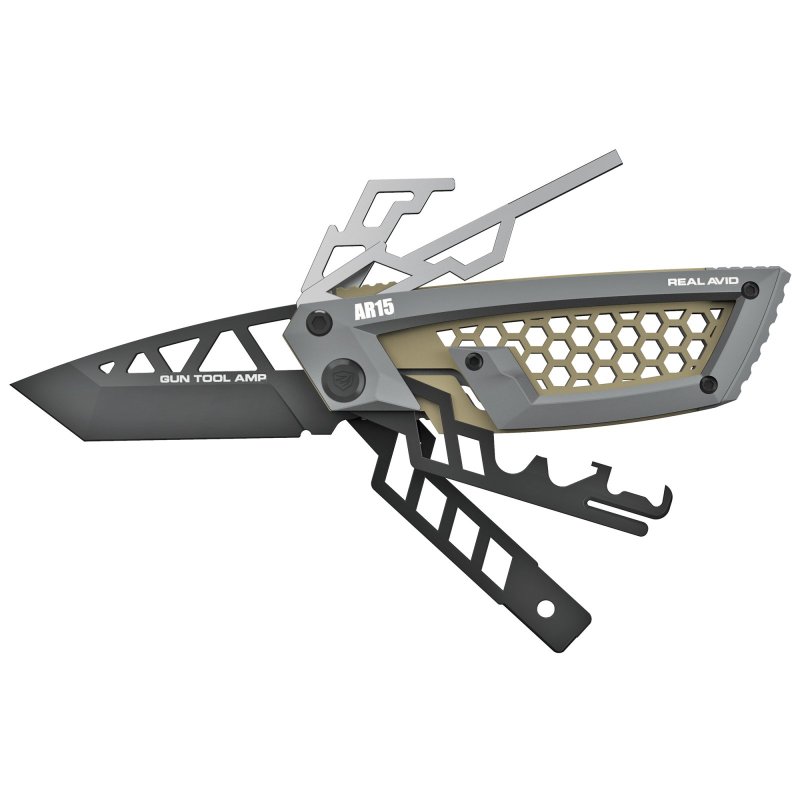 Real Avid Gun Tool AMP-AR Steel AR-15 Multi-Tool Gray/OD