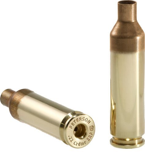 Peterson 40025-R 22 Creedmoor Unprimed Brass Cases 50Pk