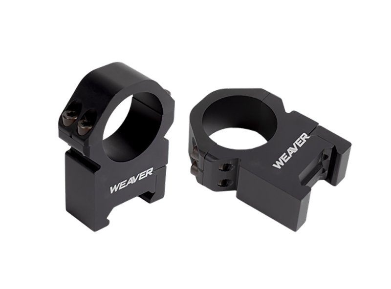Weaver Precision Rings Matte Black 1 in. X-High