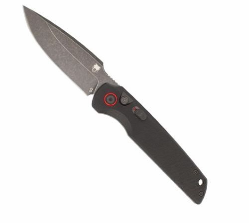 Cobratec Jackal CTJKLBLK 3.5 Stonewash Black Auto Knife