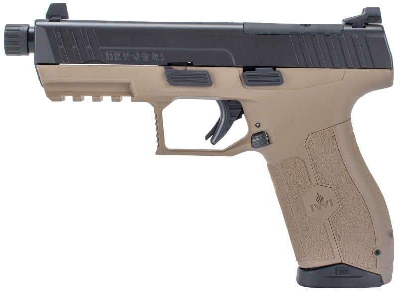 IWI MASADA 9mm Luger 4.60" TB FDE 10+1 Polymer Sights