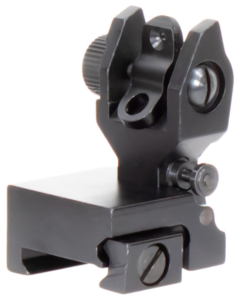 AIM Sports MT201 Low-Profile Rear Flip-Up Sight Black Anodized