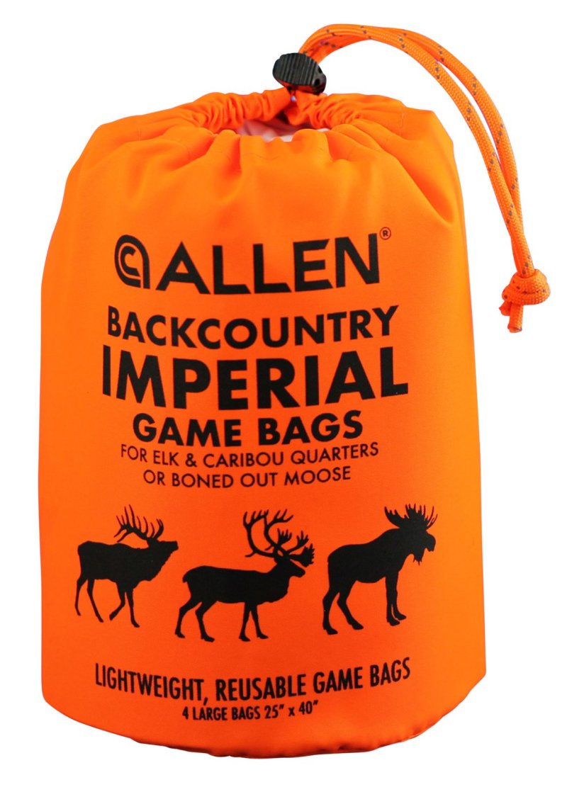 Allen Company BackCountry Imperial Elk Game Bag Set Orange Polyester 4 Bags