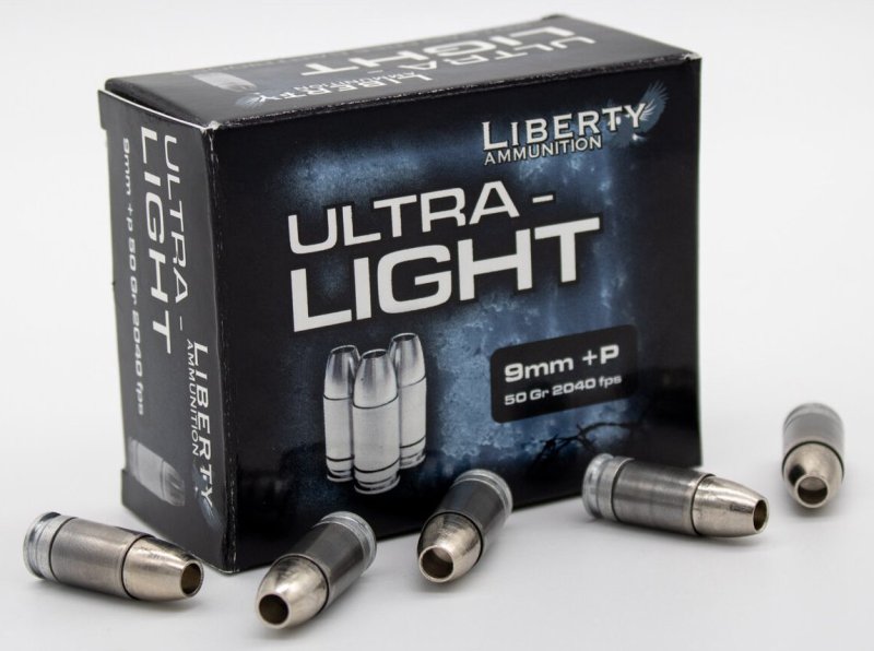 Liberty LAUL9052 9mm+P 50Gr High Velocity Ammo