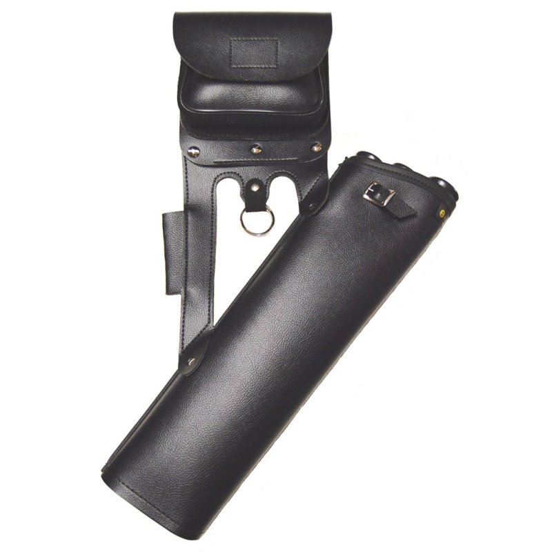 Bateman RQ Target Superwear Hip Quiver Black RH/LH Vinyl 3 Tubes