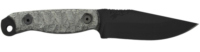 HALF FACE BLADES SCALPER S45VN 4in Black Gray Micarta