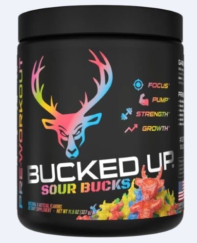 Bucked Up 1001159 Pre-Workout Sour Bucks 30 Servings