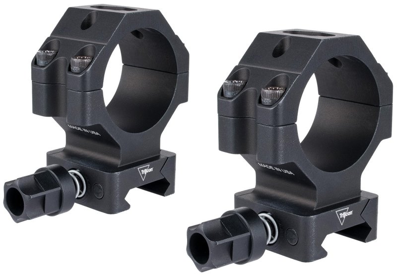 Trijicon AC22070 34mm High Scope Rings Q-LOC Aluminum Matte Black