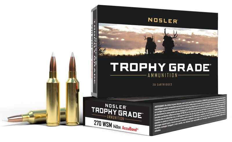 Nosler Trophy Grade Hunting 270 WSM 140 gr AccuBond 20 Box 60030