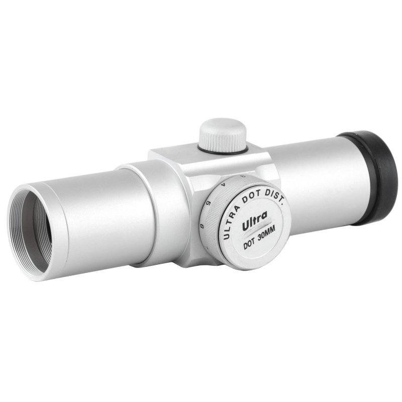 Ultradot UD30S Red Dot Sight 30mm Tube Silver 4 MOA Dot 1 MOA Adjustments