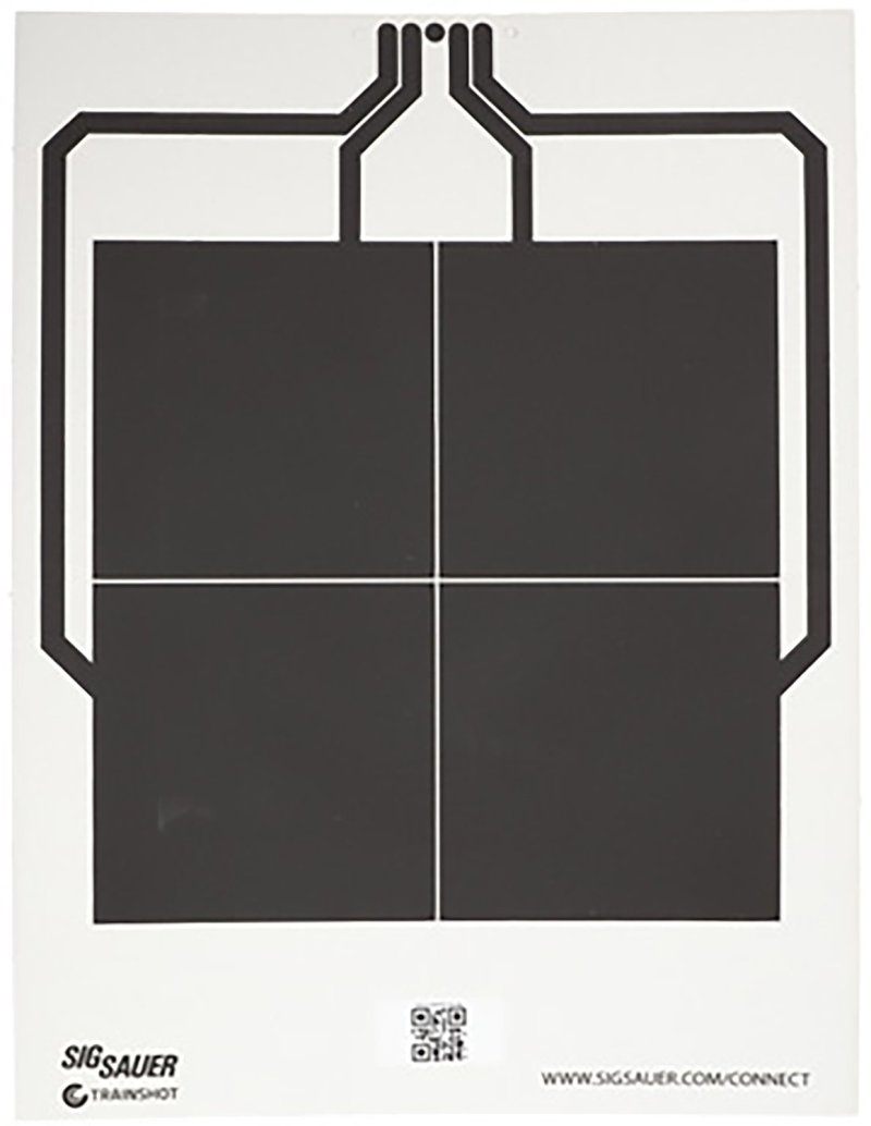 Sig Sauer SCT356 T300 4-Square Hanging Target Black/White