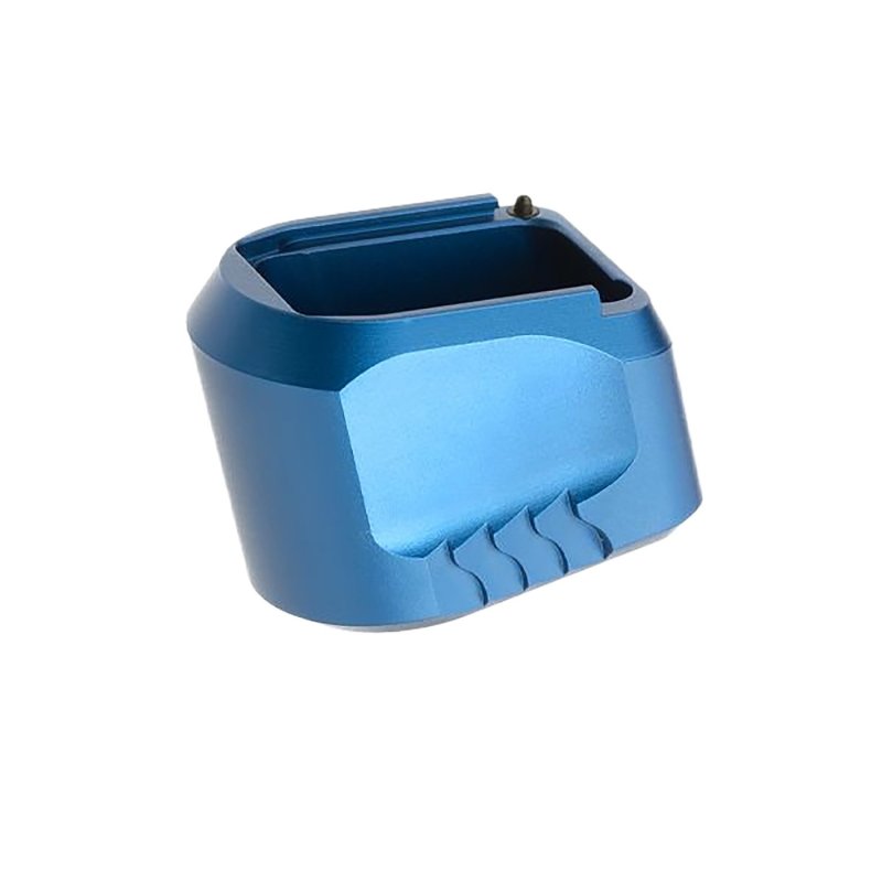 Tyrant CNC TDMPMAGEXFSBLUE Magazine Extension Fits S&W M&P 9/40 5rd Compatible w/ Full-Size M&P 1.0/2.0 frames Blue Aluminum