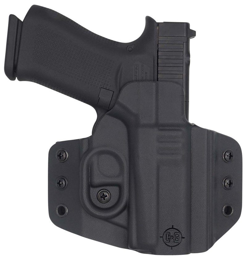 C&g Holsters 0060100 Covert Owb Black Kydex Belt L