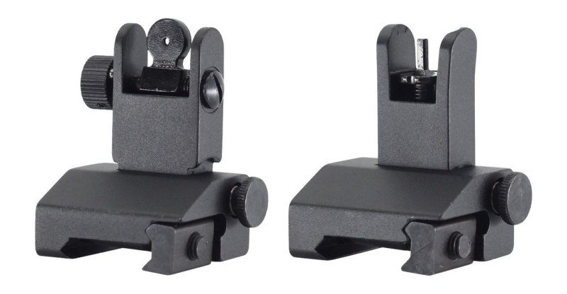 JE MACHINE TS-PS7B-AL FLIP UP F/R SIGHTS ALUM