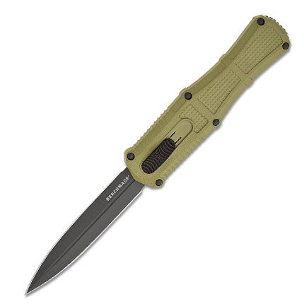 Benchmade 3370GY-1 Claymore OTF Dagger 3.89" Gray Blade Green Handle
