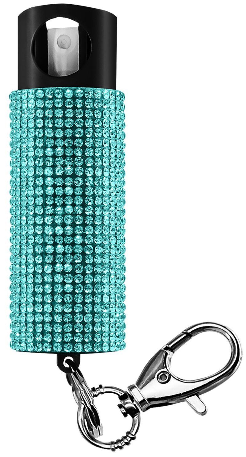 GuardDog PSGDBOTL Pepper Spray 0.50oz 16ft Teal Keychain 0.50 OZ