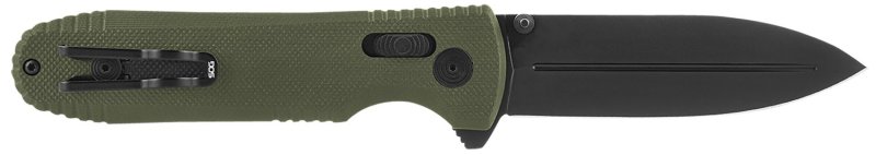 SOG Pentagon XR SOG12610257 3.60 In Spear Point Blade OD Green G10