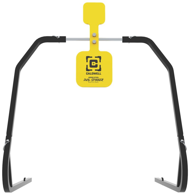 Caldwell 1196226 Dual Spinner AR500 Steel Target 3/8" Thick Yellow