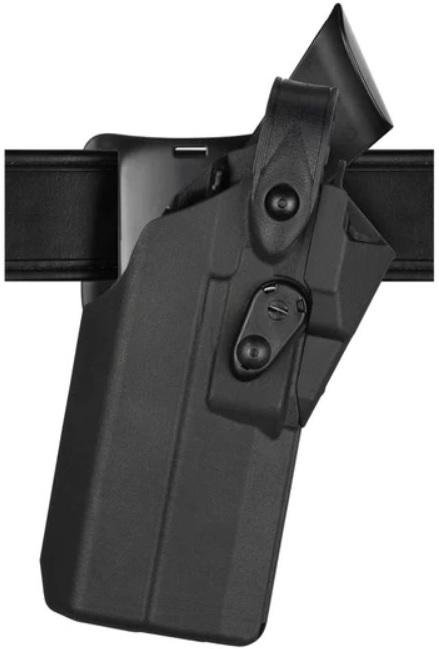 Safariland 7360RDS Mid-Ride RH STX Plain Black Glock G45 MOS Light+Optic