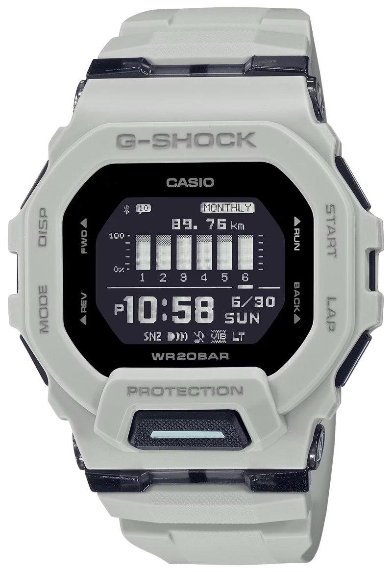 G-Shock GBD200UU9 Tactical White Stainless Steel Bezel Watch 145-215mm