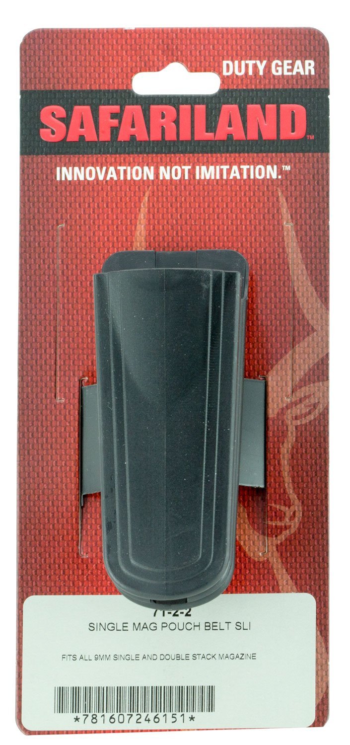 Safariland 7122 Double Mag Pouch Black Polymer Belt Slide 1.5"-2.25"