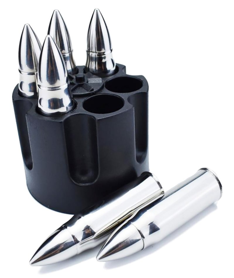 Camp Bullet Chillers Silver Stainless Steel Pistol Cylinder CBG1046B