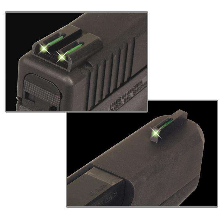 Truglo TG131GT2 TFO Green Tritium Fiber Optic Sights for Glock 20/21