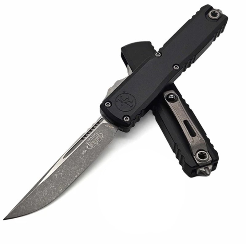 Microtech Ultratech G3 ZBP 3.55 In SE/STD/APOC BLK ALU HNDL