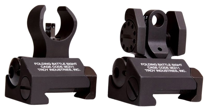 Troy SSIGIARSTBT00 Tritium Micro BattleSight Set HK Front & Rear Black