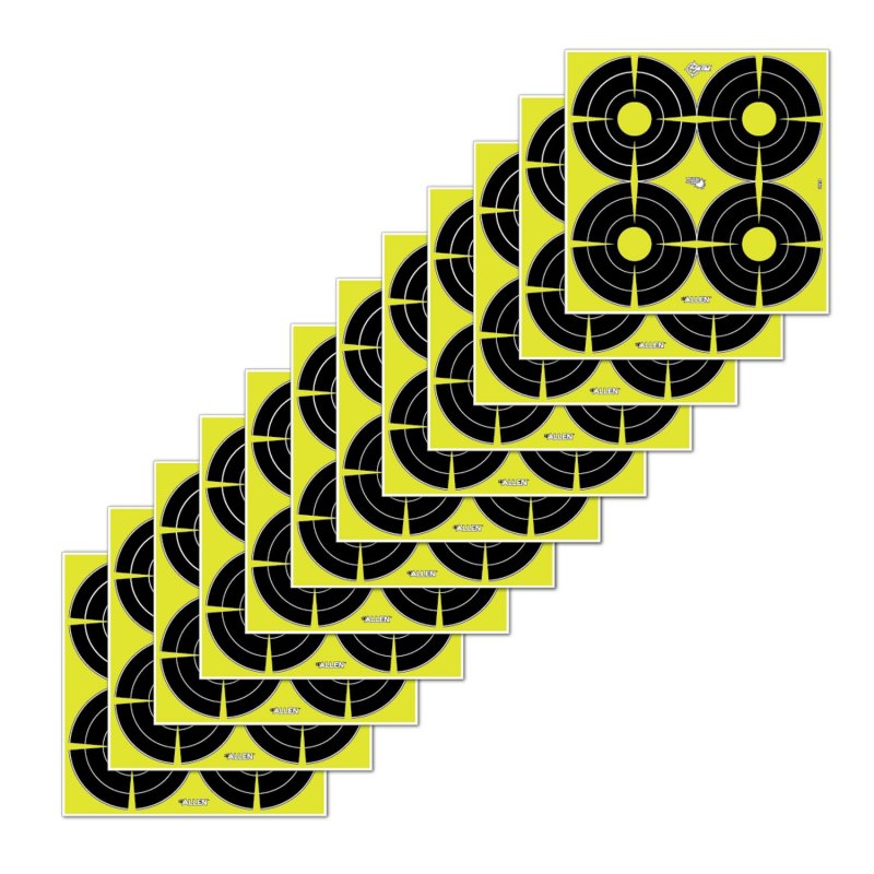 Allen EZ Aim Non-Adhesive Splash 4 Spot Target 12x12 12 Pack