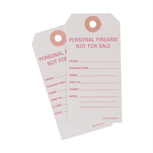 Brownells BATF Personal Firearm Tags 25 Pack