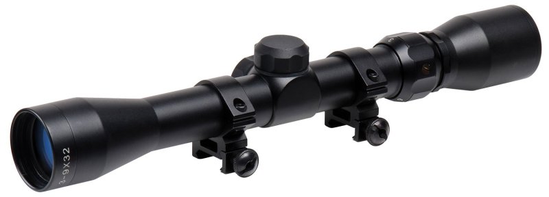 TruGlo TG853932B Trushot 3-9x32mm Scope Duplex Reticle Black Anodized
