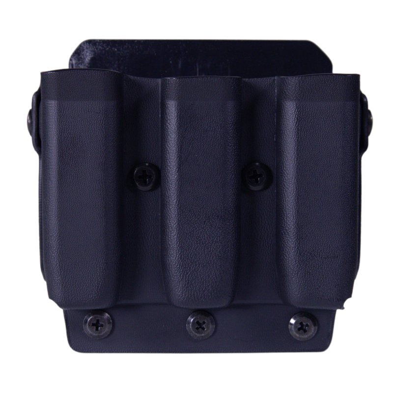 High Standard 42P103BK Triple Mag Pouch Black Kydex MOLLE/Belt