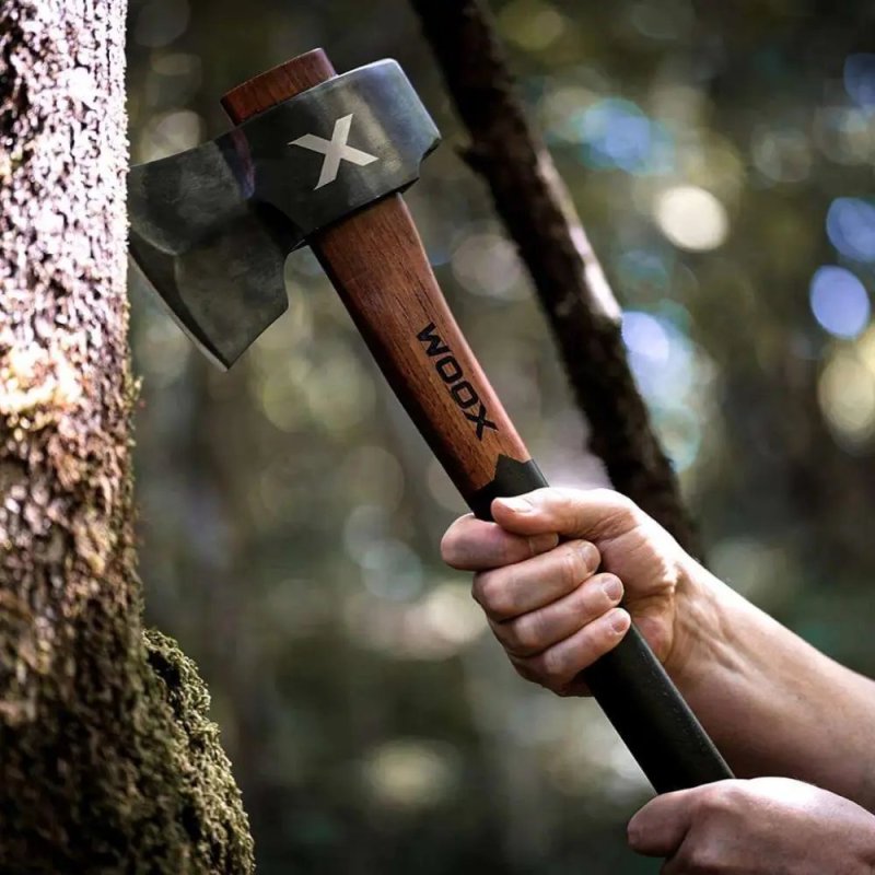 Woox Forte Axe C60/1060 Steel 22 In Hickory Handle 3 lb Italian Design