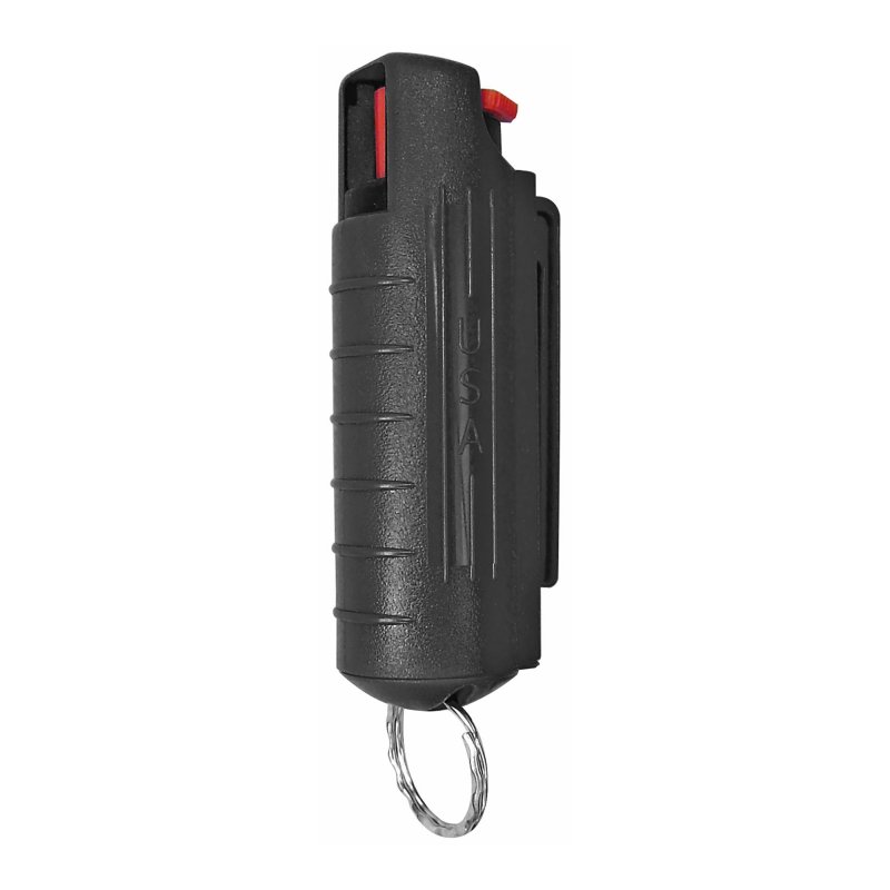 PSP PEPPER SPRAY w/ BLACK HARD CASE W/ KEY RING 1/2 OZ.