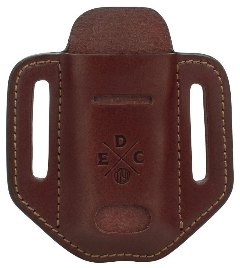 1791 Gunleather HDESSLCHNA EDC Chestnut Leather Belt Slide Ambidextrous