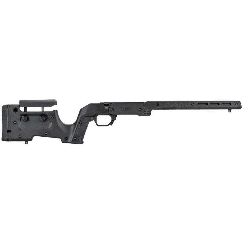 MDT XRS Chassis Black Aluminum Core M-LOK Adj Cheekrest 104691-BLK