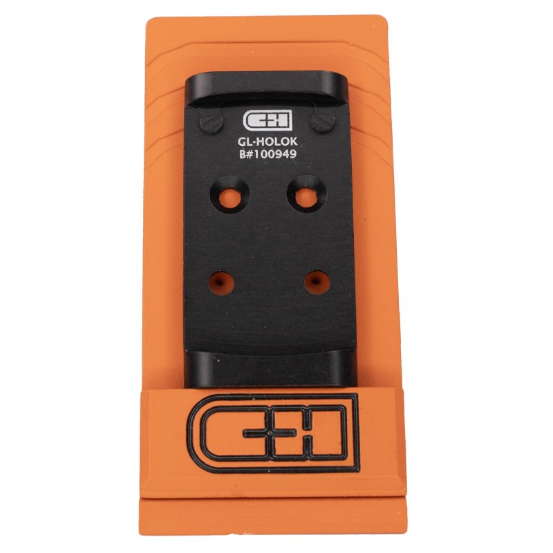 C&H Precision V4 Glock MOS Optic Mount Plate - Holosun 407K/507K Anodized Black