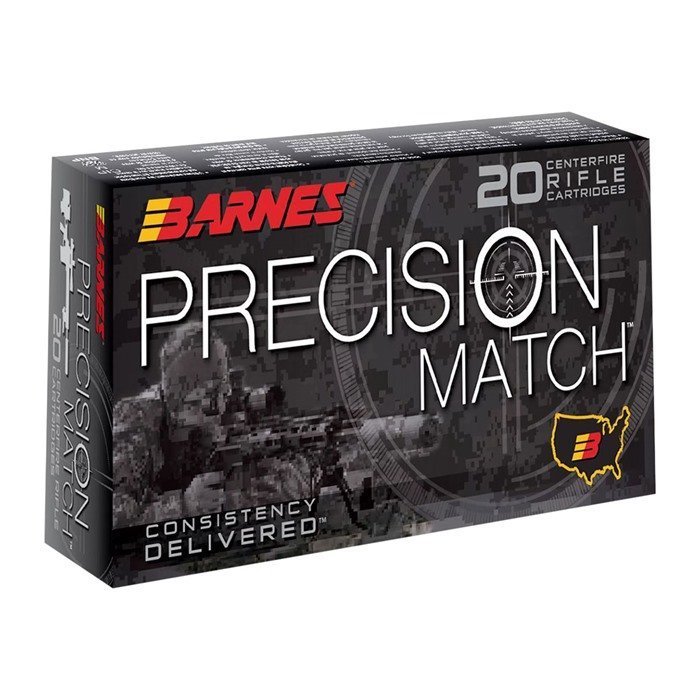 Barnes 30814 Precision Match 6mm Creedmoor 112gr OTM-BT 20 Rounds