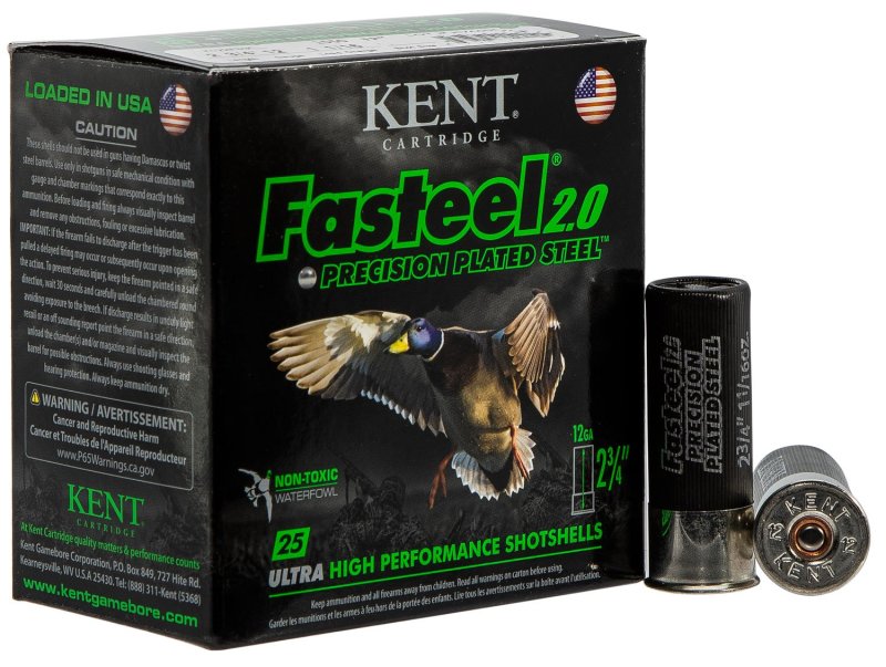 Kent Cartridge Fasteel 2.0 Precision Plated Steel 12 Gauge K122FS303