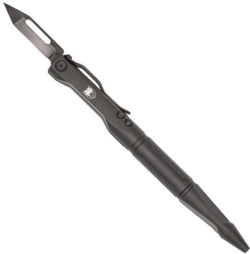Cobratec CTSCBPKBLK Scribe Pen Knife 1.5 In Black Pocket Clip