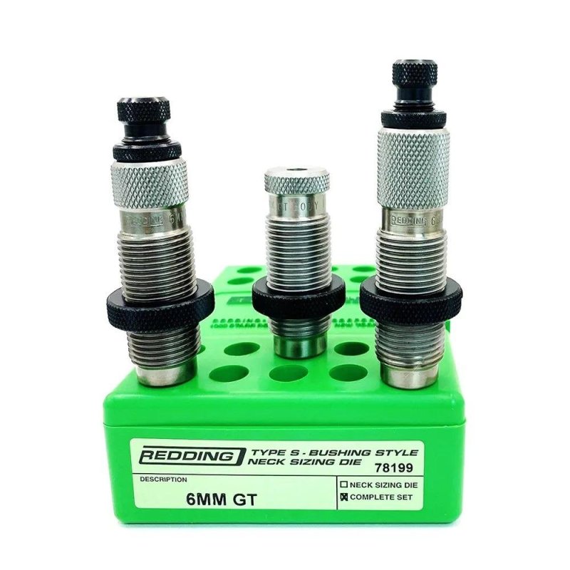 Redding 78199 6mm GT Type-S 3-Die Neck Sizing Set